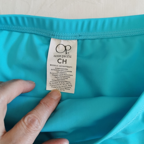 Op Ocean Pacific Turquoise Swimsuit Bottom - Picture 2 of 7